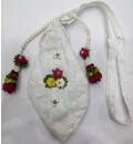 Deluxe Bead Bag - Decorated Both Sides with Pearls, Gems and Flowers