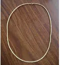 Chain Necklace -- Gold Colored, 2mm