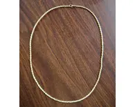 Chain Necklace -- Gold Colored, 2mm