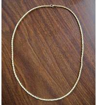 Chain Necklace -- Gold Colored, 2mm