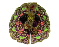 Laddu Gopal Elegant Floral Gem Attire_LG3460