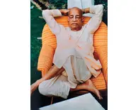 Srila Prabhupada Sitting in Sun