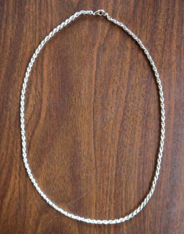 Chain Necklace -- Silver Colored, 3mm
