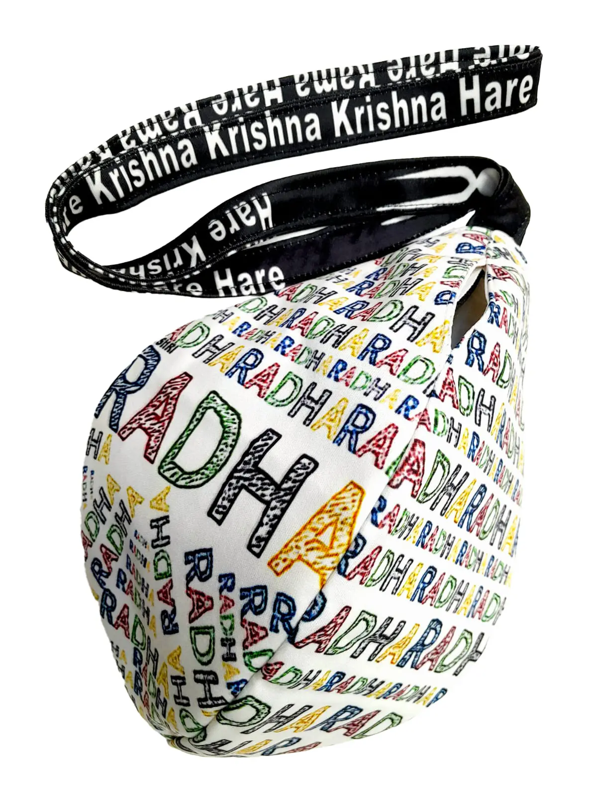 Jaya Gaura - Digitally Printed Bead-Bag [3 sides and strap] Standard Size