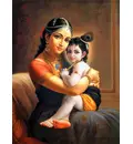 Mother Yasoda and Baby Krishna