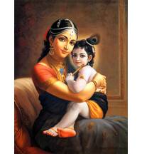 Mother Yasoda and Baby Krishna