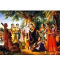 Radha and Krishna and the Eight Chief Gopis
