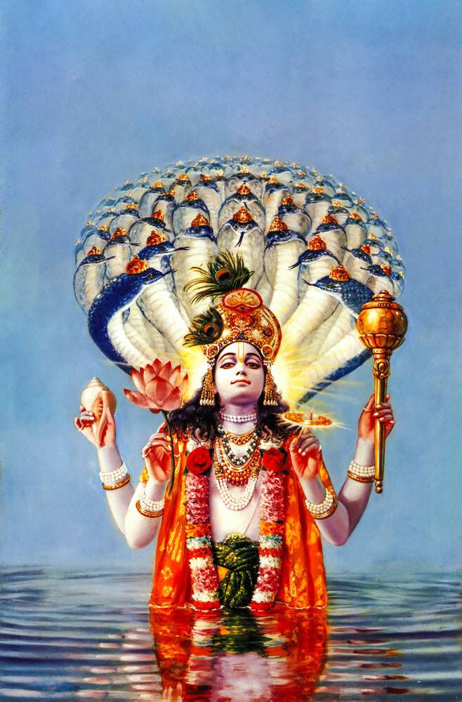 Lord Kesava - Vishnu Painting