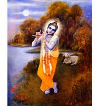 Krishna at Kesi-Ghata on the Yamuna River