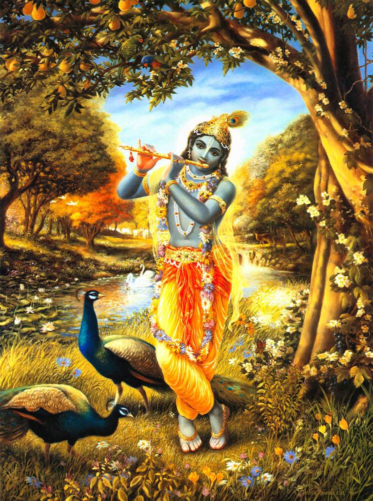 Krishna in the Forest