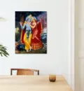 Radha and Krishna (Red Dress) Painting