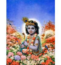 Krishna in the Vrindavan Forest