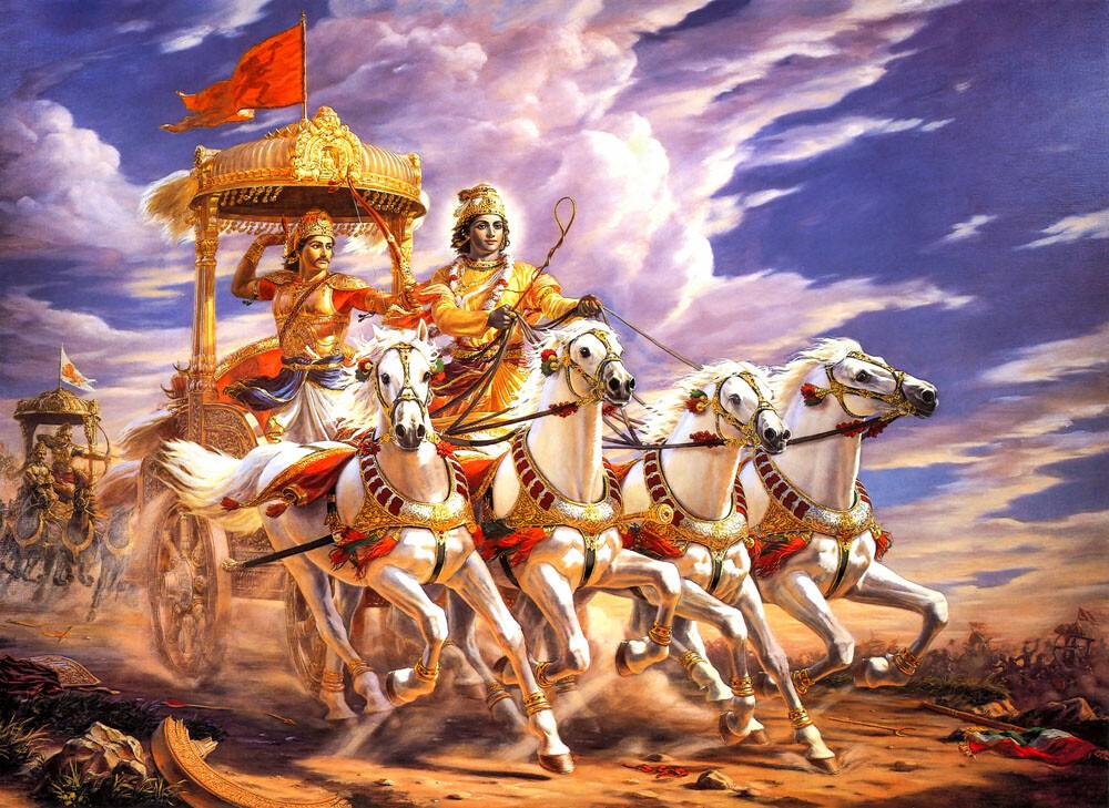 Parthasarathi – Krishna the Chariot Driver of Arjuna