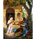 Krishna Blesses the Fruit Vendor