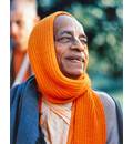 Srila Prabhupada with Orange Shawl Drapped around Head