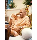 Srila Prabhupada in Vrindaban, Relaxed Pose