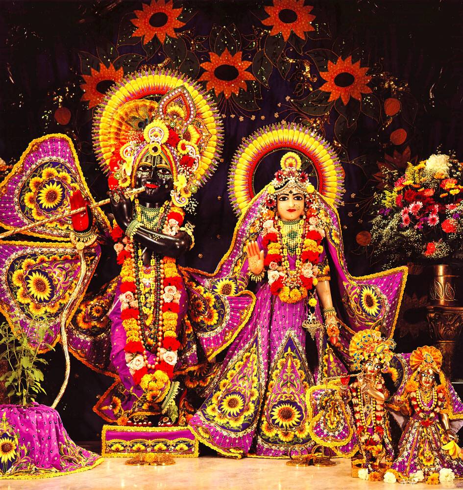 Sri Sri Radha-Nila Madhava close up - Hare Krishna Dhama - Houston, TX
