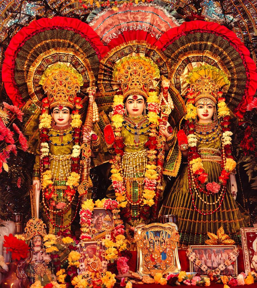 Sri Sri Sita, Rama, Laksmana and Hanuman - Sri Sri Radha Nila Madhava Mandir - Seatt