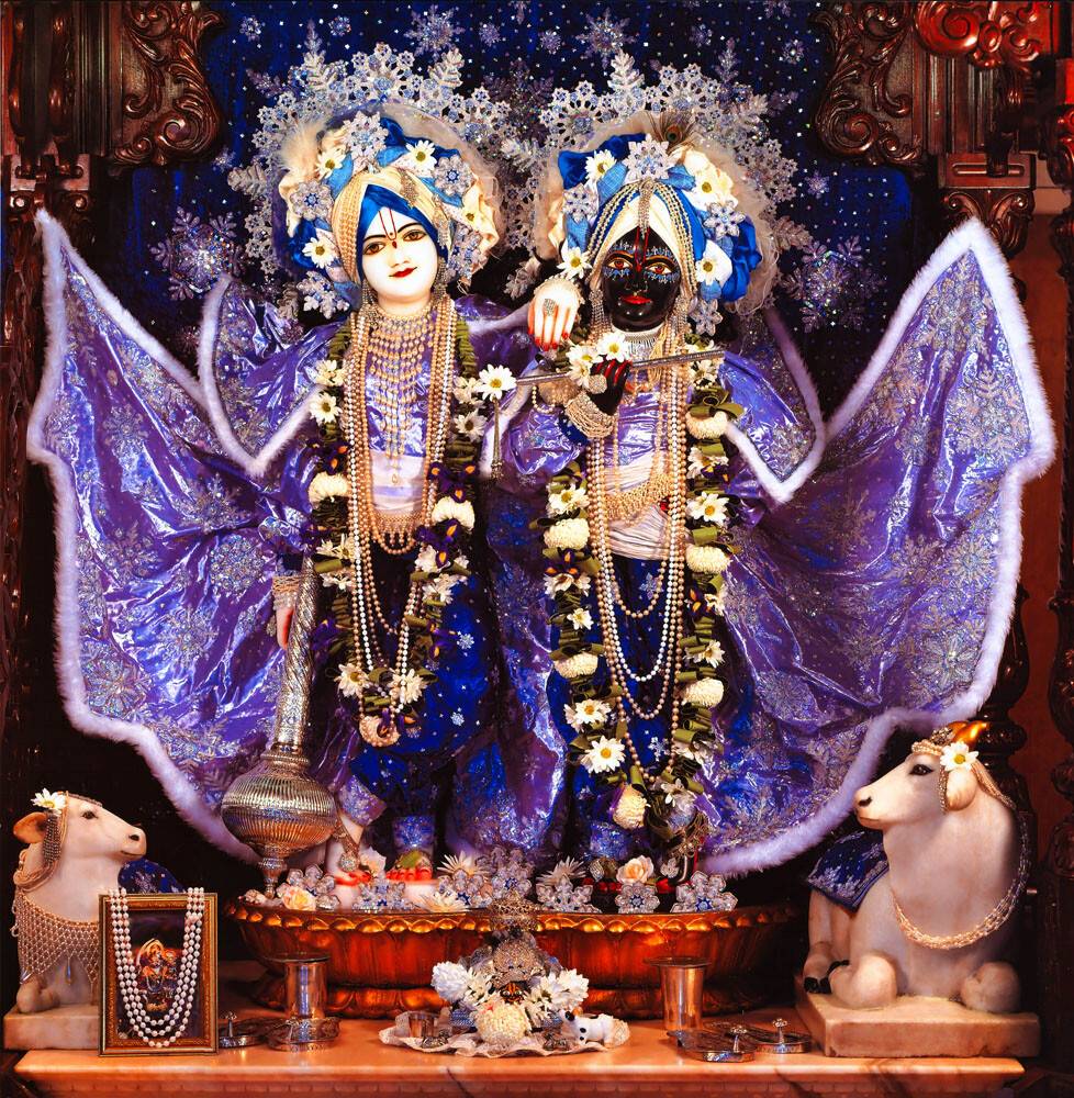 Sri Sri Radha-Nila Madhava close up - Hare Krishna Dhama - Houston, TX