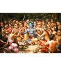 Krishna and His Cowherd Boyfriends Take Lunch in the Forrest - Landscape