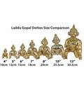 Laddu Gopal Brass Deity 7\"