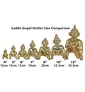 Laddu Gopal Brass Deity 8\"