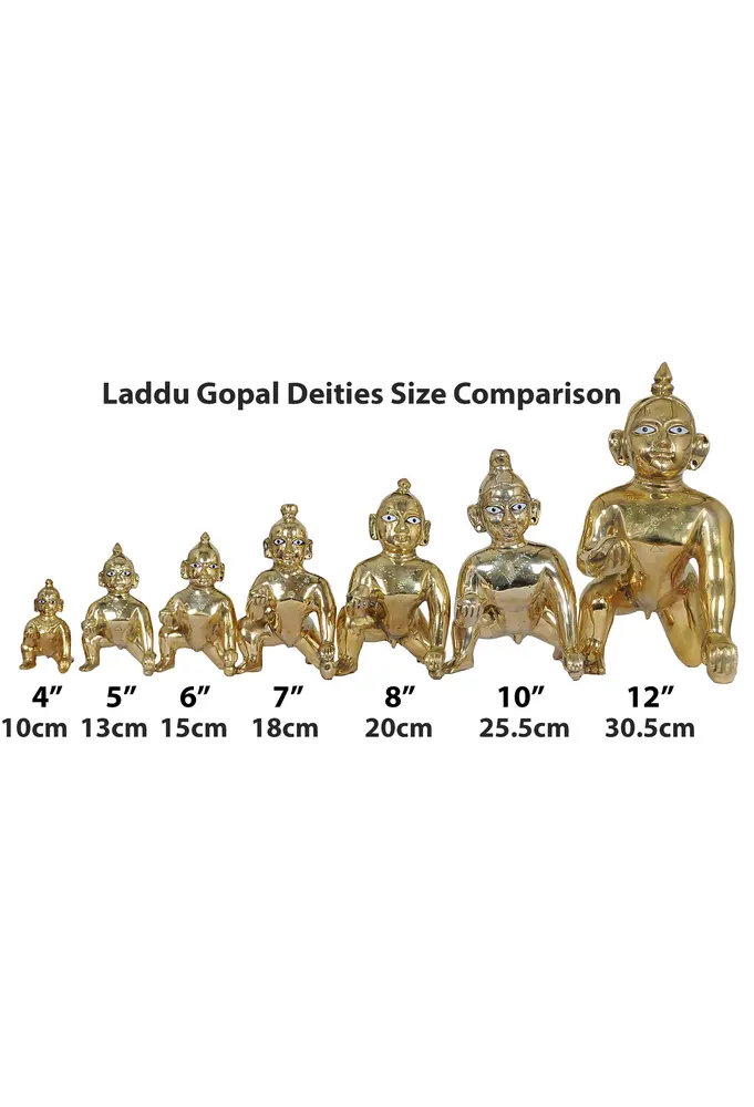 Laddu Gopal Brass Deity 6