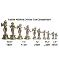 Radha Krishna Deities (Brass 12\")