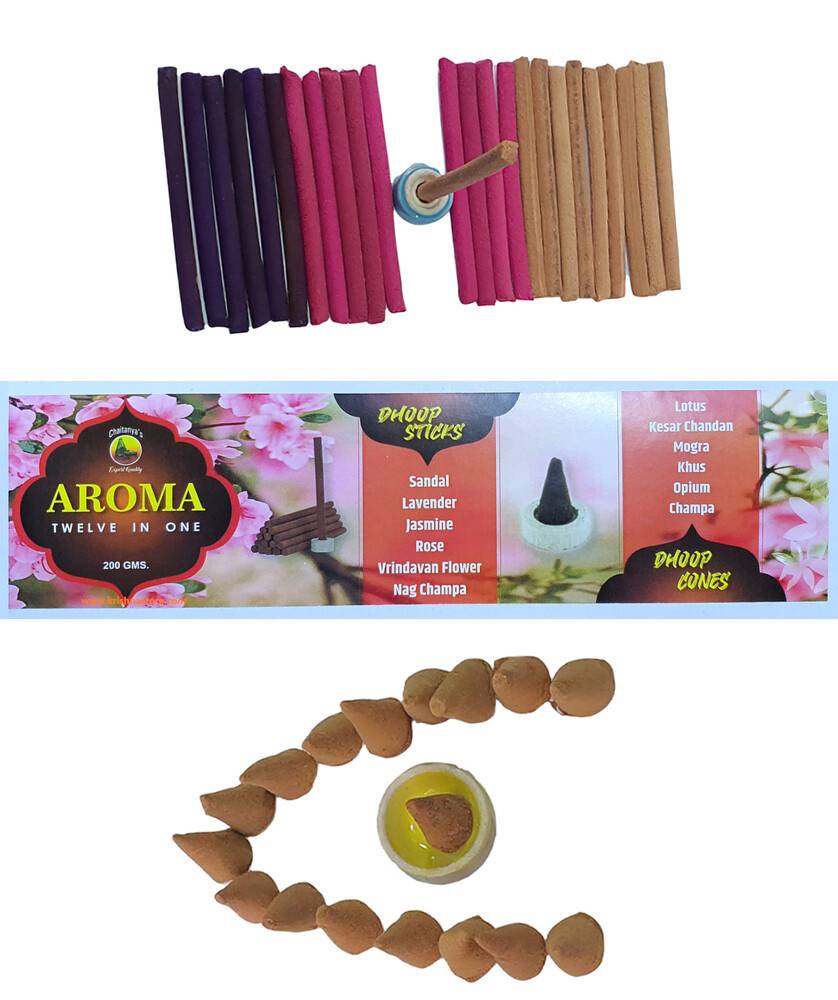 Aroma pack of Dhoopsticks and Dhoop Cones (200g pack)