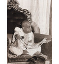 Srila Prabhupada chants Hare Krishna on japa beads at devotees i