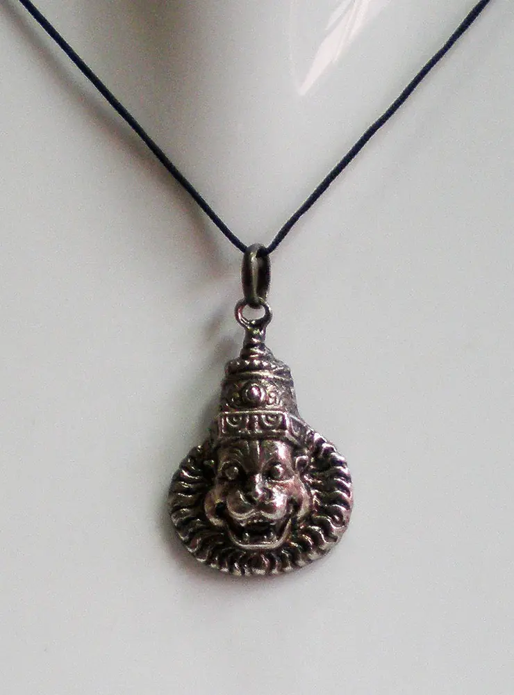 Narsimha Necklace with Black Thread (large size)