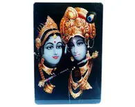 Acrylic Stand -- Radha Krishna with Flute  (large size)