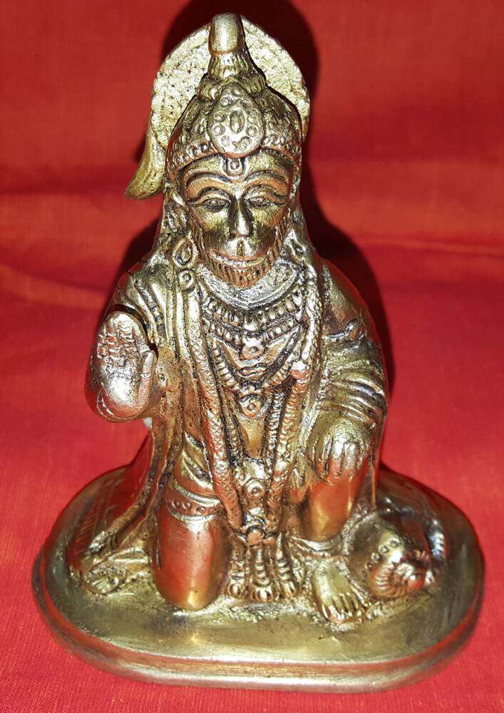 Brass Sri Hanuman Deity  (5\")