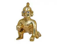 Laddu Gopal Brass Deity 4" (10 cm)