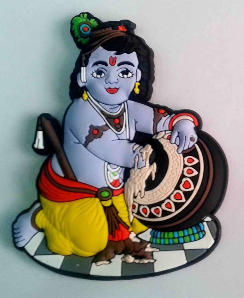 Large Krishna as the Butter Thief Magnet