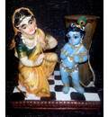 Damodar Krishna (Krishna the Butter Thief) Polyresin Figure (5\" high)