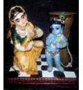 Damodar Krishna (Krishna the Butter Thief) Polyresin Figure (5\" high)