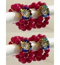 Deity Bracelets -- Colored Pearls and Multicolored Diamonds_D130