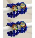 Deity Bracelets -- Colored Pearls and Multicolored Diamonds_D130