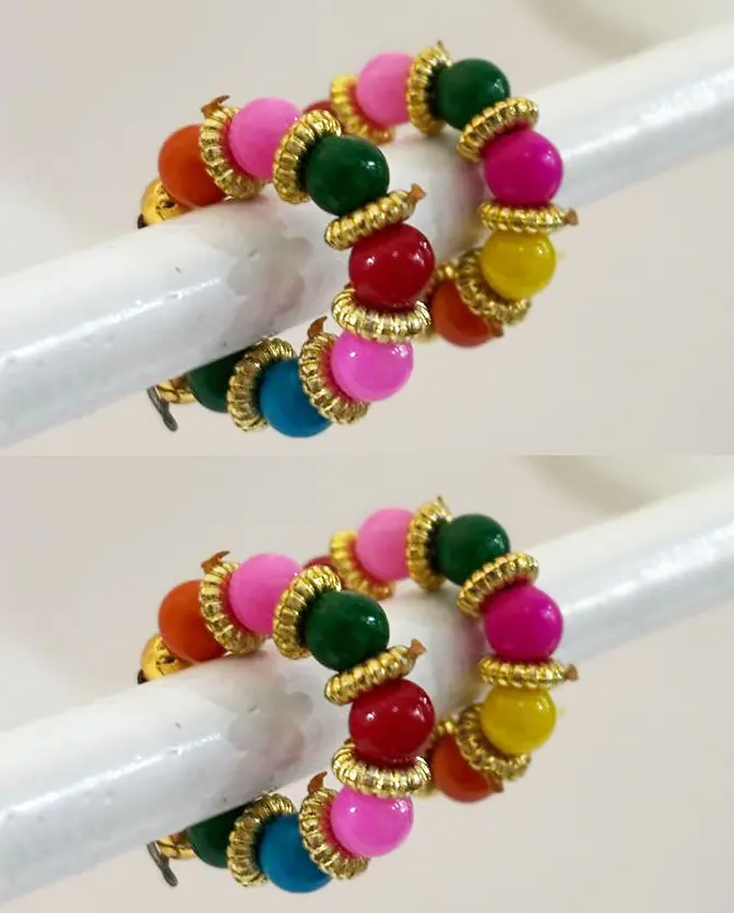 Deity Bracelets -- Gold with Colored Diamond