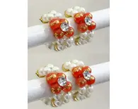 Deity Bracelets -- White and Colorful Pearls with White Diamonds_TMS14