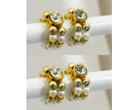 Deity Bracelets -- Golden, White Pearls and WhiteDiamonds_TMS18