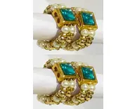 Deity Bracelets -- Colorful Big Diamond with Golden White Pearls_TMS22