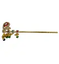 Deluxe Flute for Laddu Gopal - Carry and Flower Design