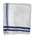 Dhoti / Chadar -- White Cotton Thick, \'Ajanta\'