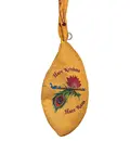 Flute and Peacock Feather - Digitally Printed Bead-Bag [3 sides and strap] Standard Size