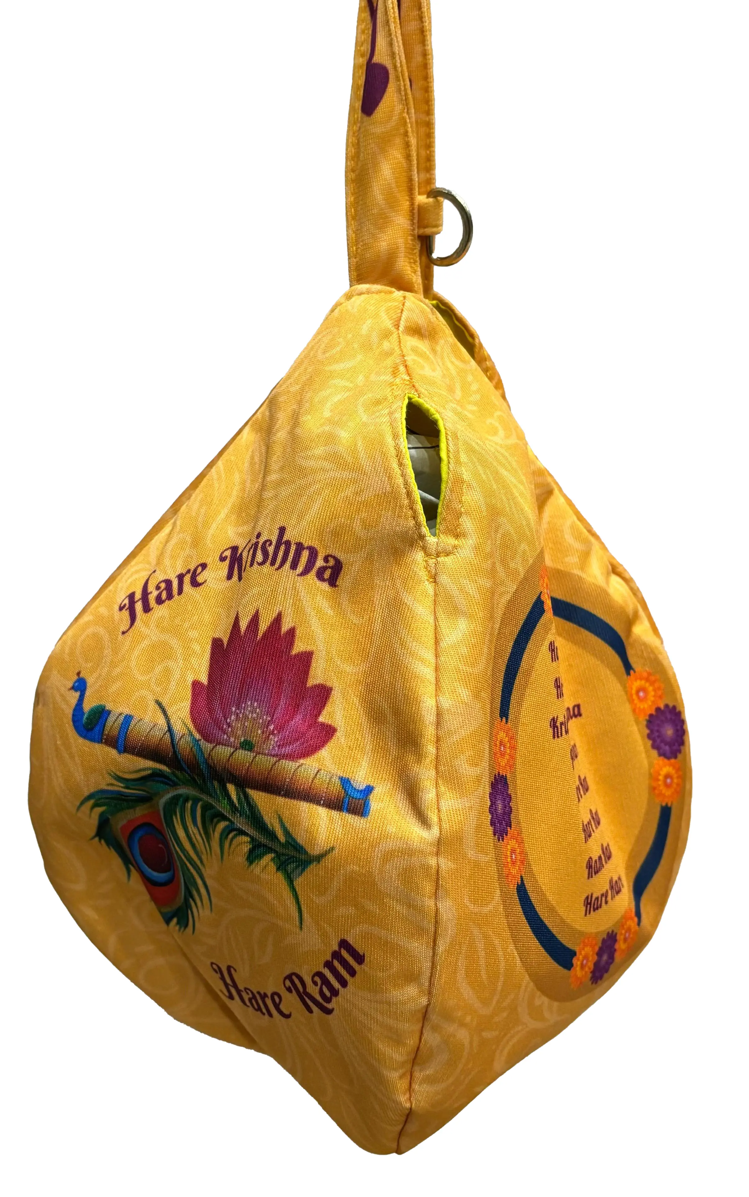 Jaya Gaura - Digitally Printed Bead-Bag [3 sides and strap] Standard Size