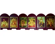 Folding Guru Parampara Display [with Lord Nrsimhadeva]