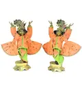 Gaura Nitai Deity Clothes -- Traditional Maple Leaf Design