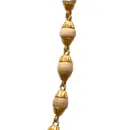 Gold Plated Silver Tulsi Necklace - Medium Beads